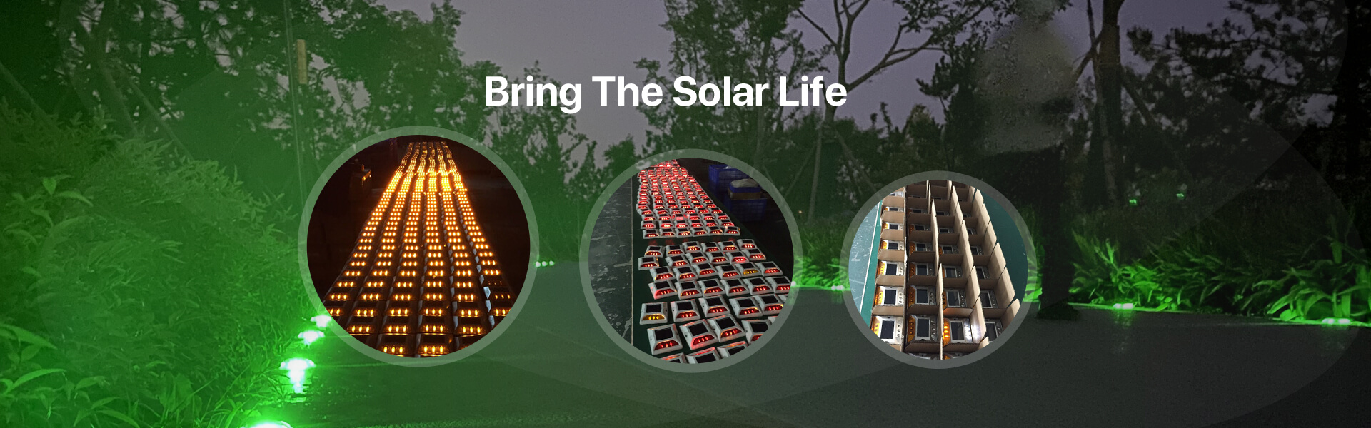 Solar road marker factory