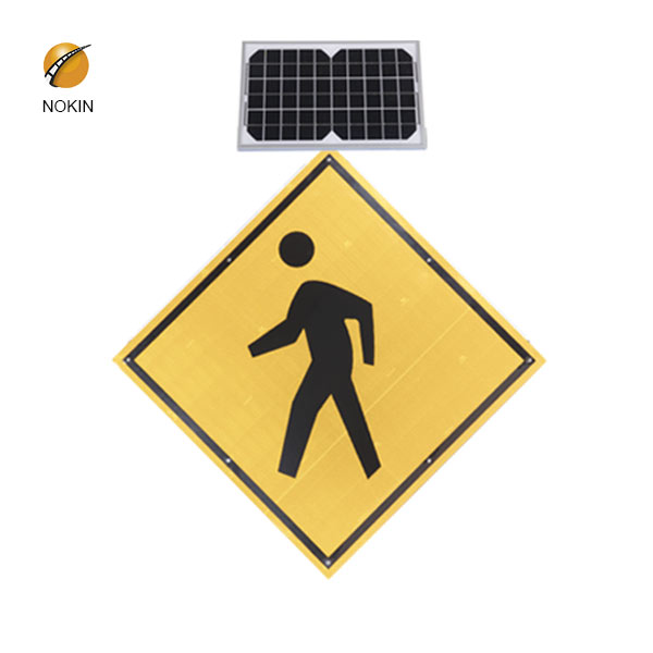 Solar Traffic Sign Pedestrian Crossing for USA