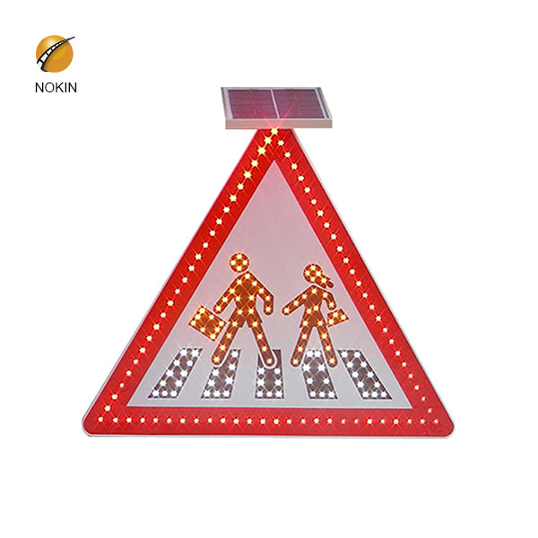 Solar Traffic Sign Pedestrian Crossing