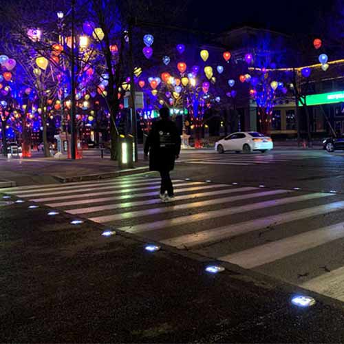 Flush Type Solar Road Markers for Zebra Crossing